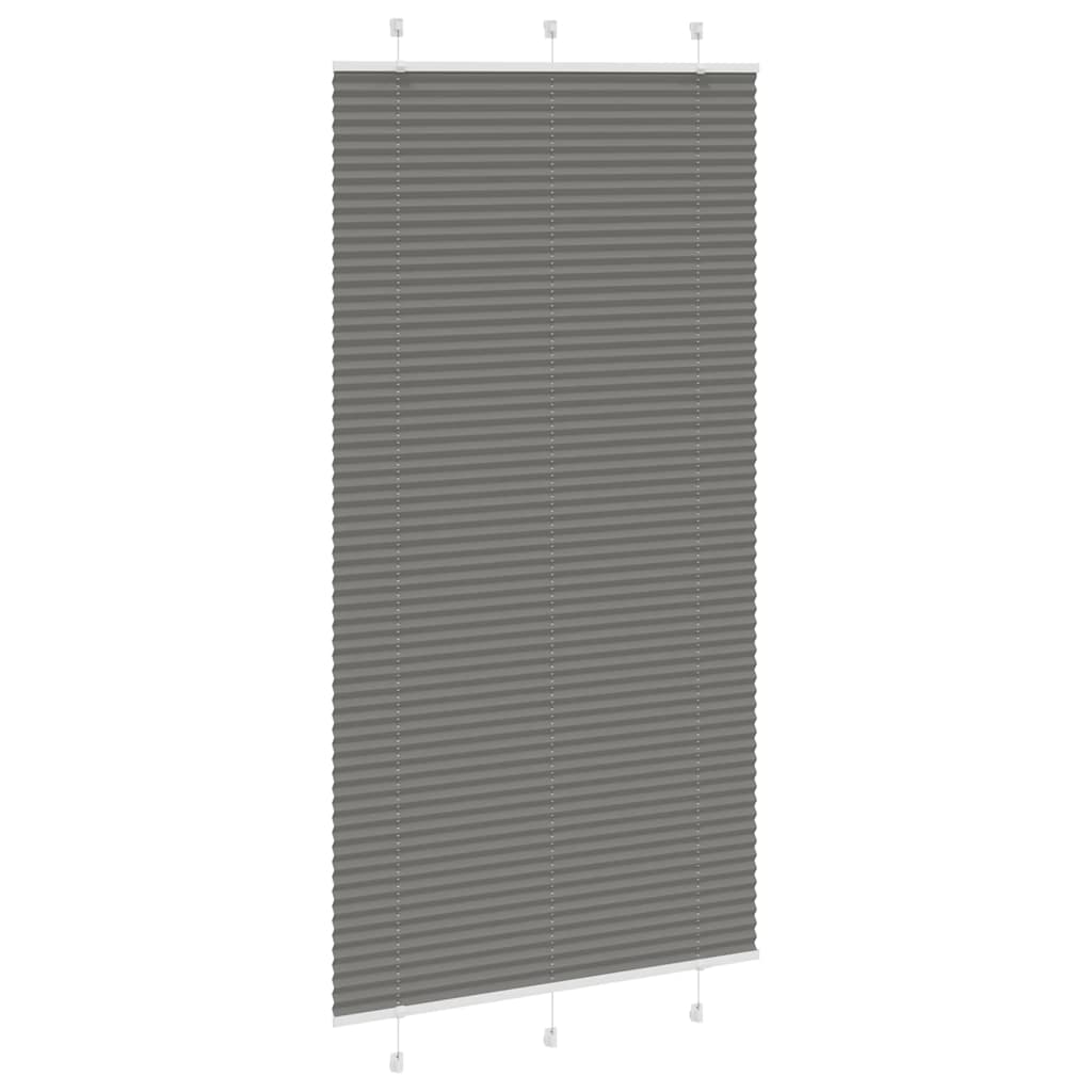 Store plissé anthracite 105x200 cm largeur tissu 104,4 cm polyester