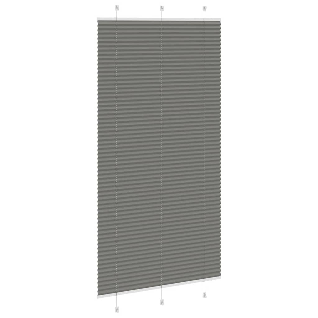 Store plissé anthracite 105x200 cm largeur tissu 104,4 cm polyester
