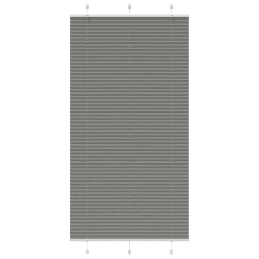 Pleated blind Anthracite 110x200 cm Fabric width 109.4 cm Polyester