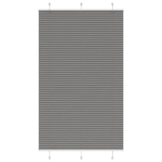 Store plissé anthracite 115x200 cm largeur tissu 114,4 cm polyester