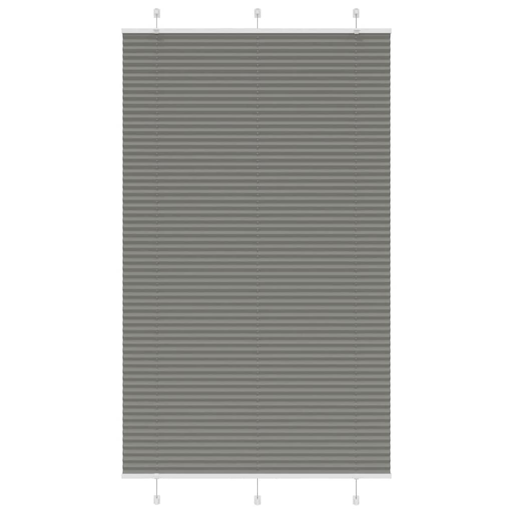 Plissee Anthrazit 120x200 cm Stoffbreite 119,4 cm Polyester