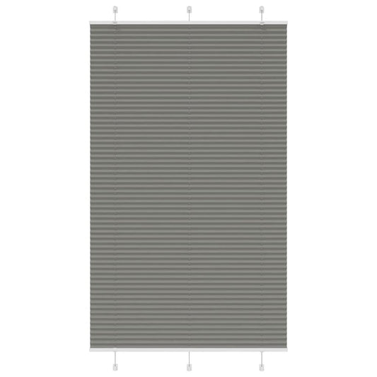 Pleated Blind Anthracite 120x200 cm Fabric Width 119.4 cm Polyester