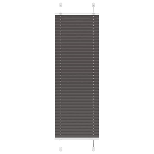 Pleated Blind Black 40x100 cm Fabric Width 39.4 cm Polyester
