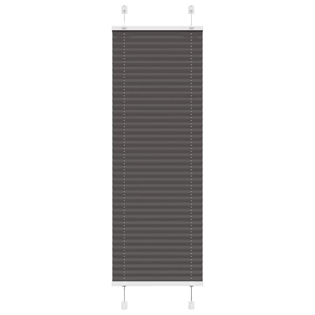 Store plissé noir 45x100 cm largeur du tissu 44,4 cm polyester