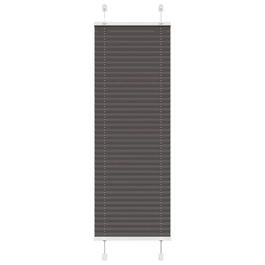 Plissee Schwarz 45x100 cm Stoffbreite 44,4 cm Polyester