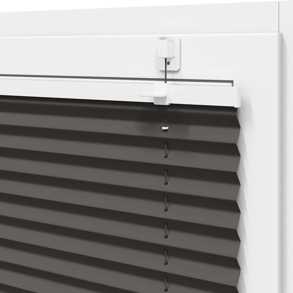 Plissee Schwarz 50x100 cm Stoffbreite 49,4 cm Polyester