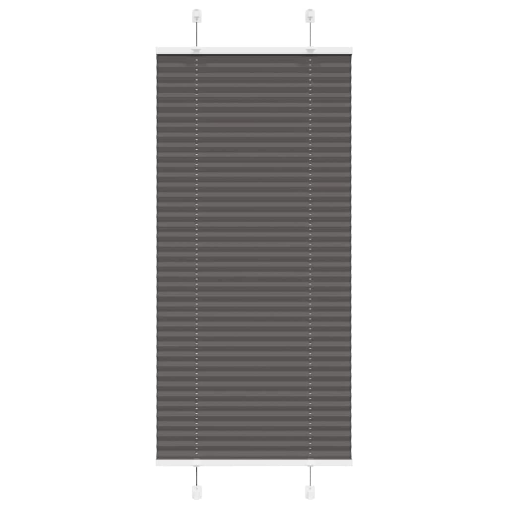 Store plissé noir 55x100 cm largeur tissu 54,4 cm polyester
