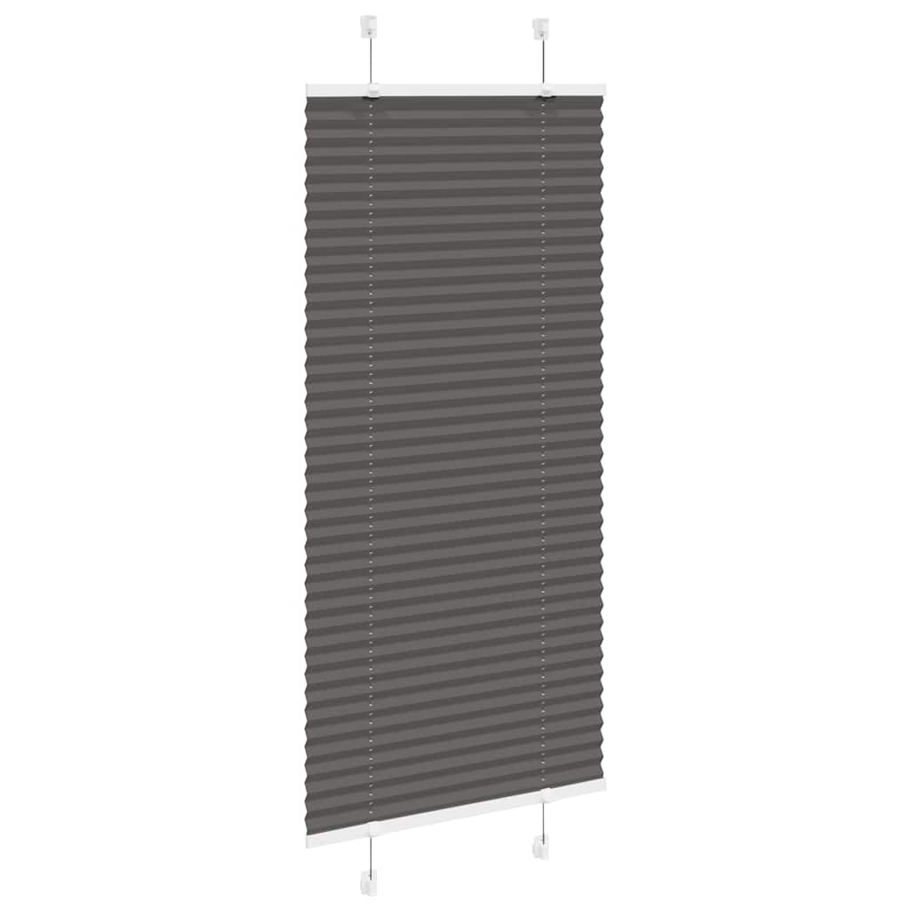 Store plissé noir 55x100 cm largeur tissu 54,4 cm polyester