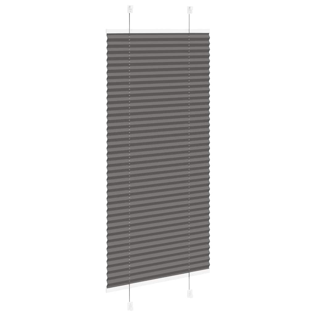 Store plissé noir 60x100 cm largeur tissu 59,4 cm polyester
