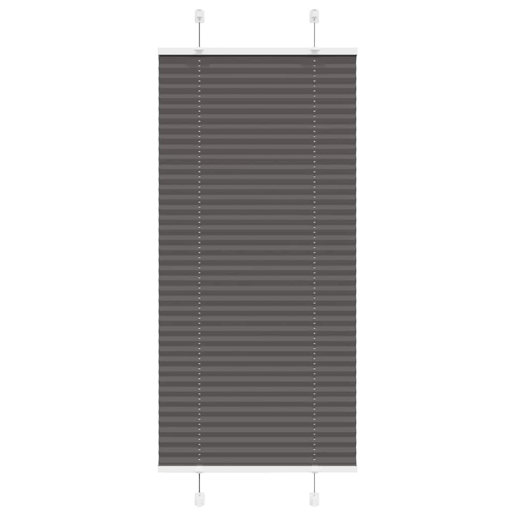 Store plissé noir 65x100 cm largeur tissu 64,4 cm Polyester