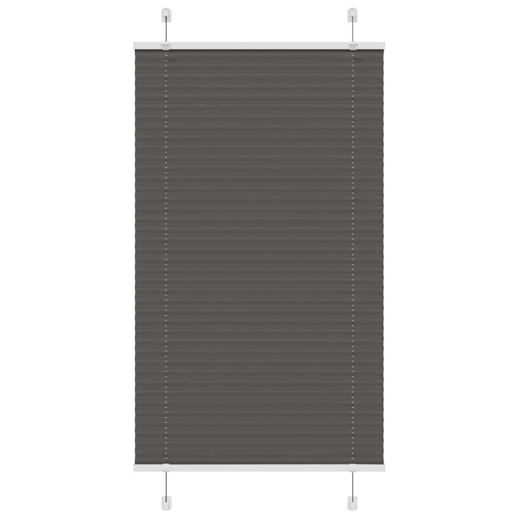 Store plissé noir 70x100 cm largeur de tissu 69,4 cm polyester