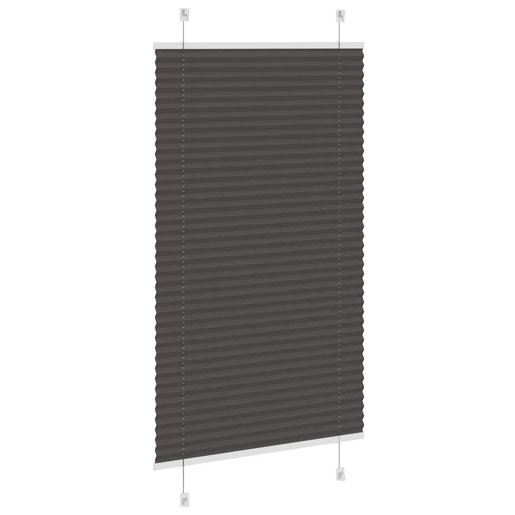 Store plissé noir 70x100 cm largeur de tissu 69,4 cm polyester
