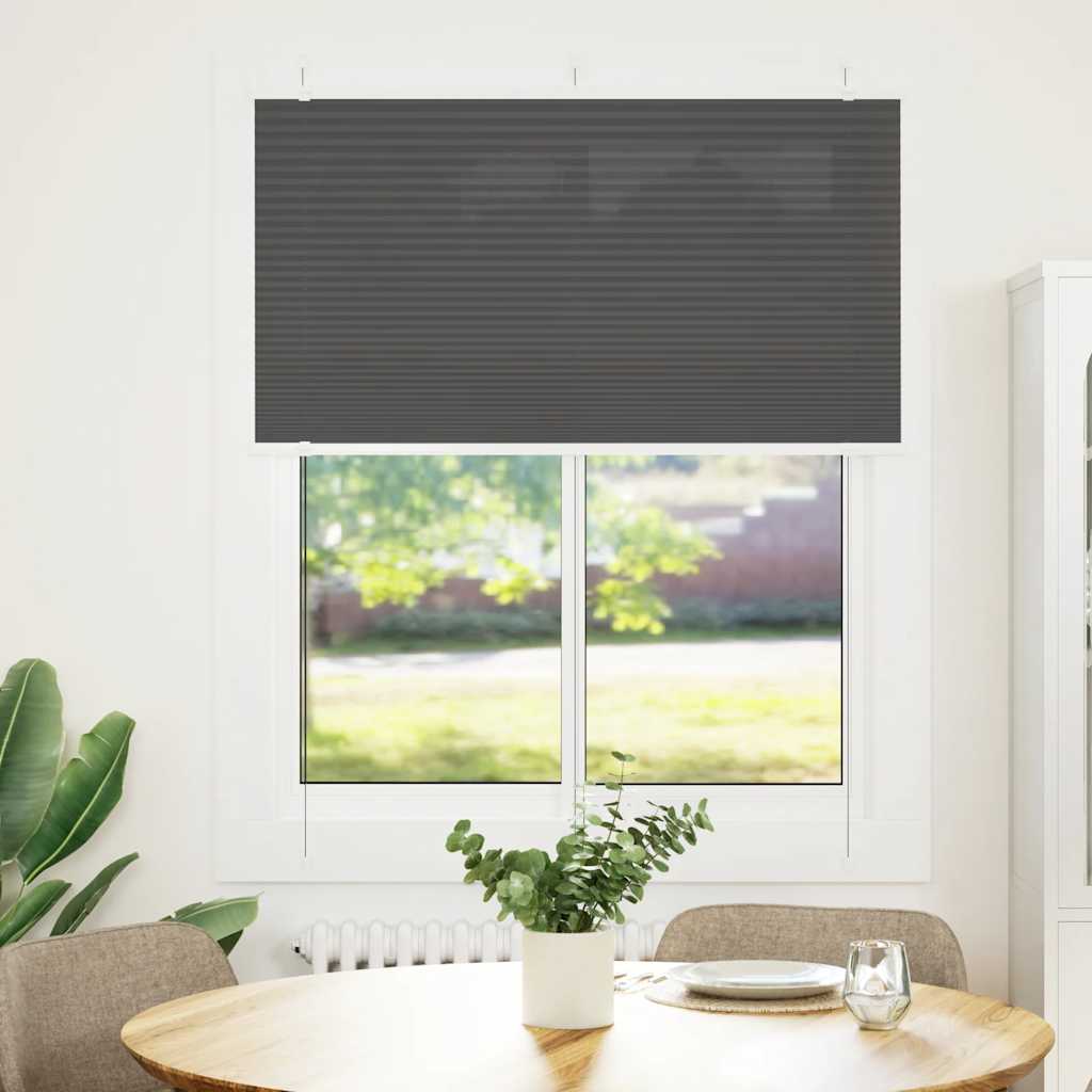 Plissé noir 105x100 cm Largeur du tissu 104,4 cm Polyester