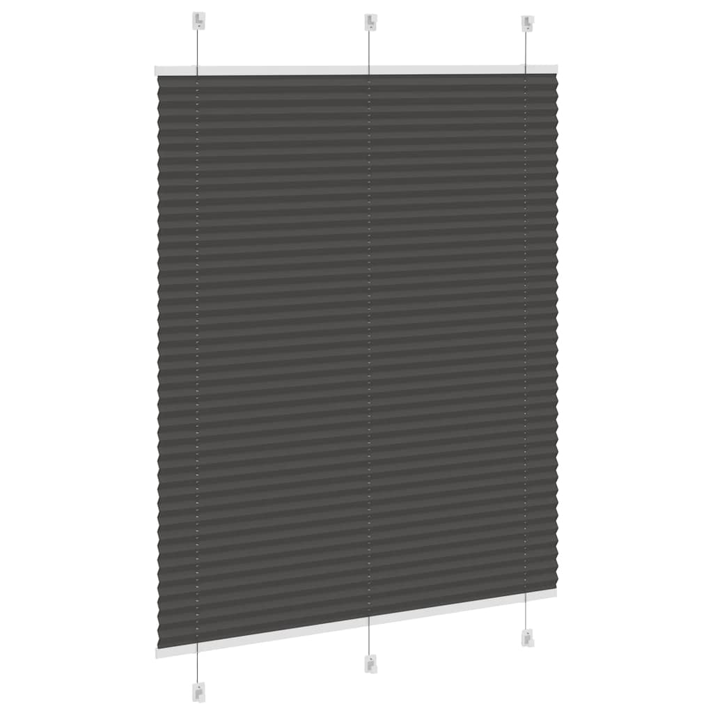 Plissé noir 105x100 cm Largeur du tissu 104,4 cm Polyester