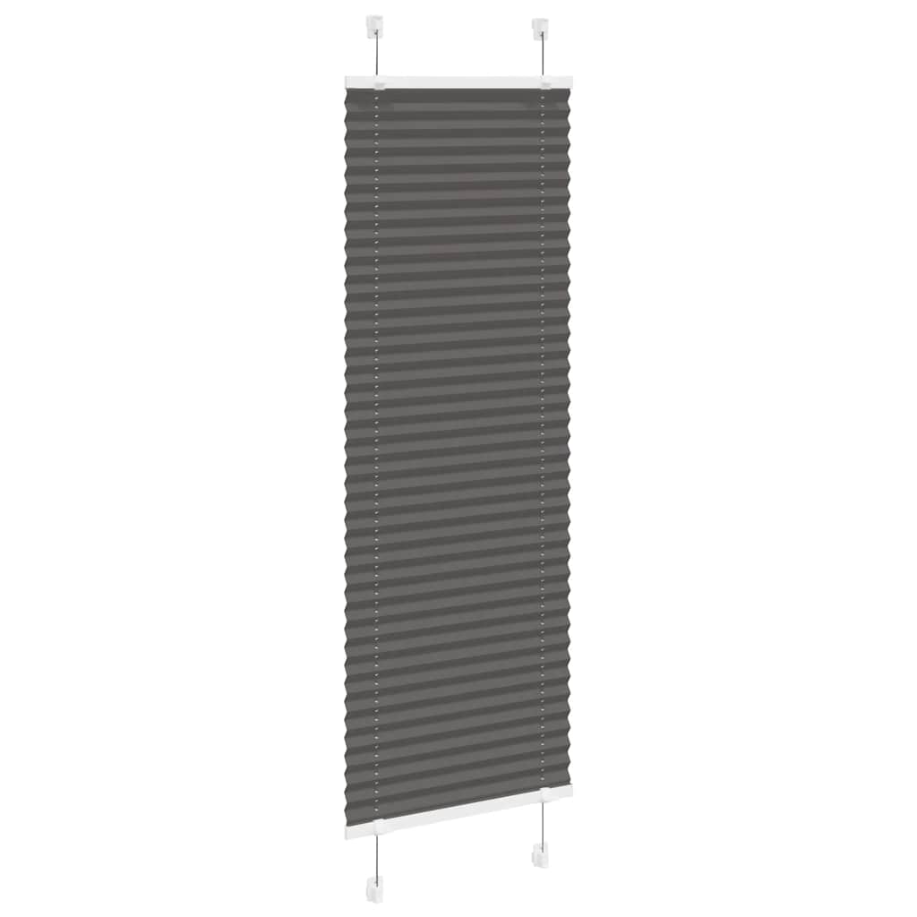 Store plissé noir 40x150 cm largeur tissu 39,4 cm polyester