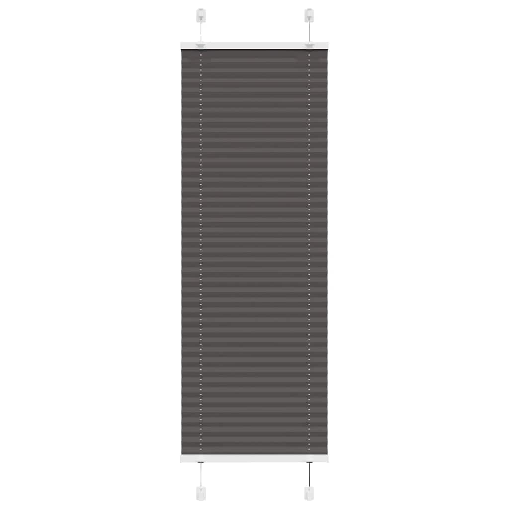 Plissee Schwarz 45x150 cm Stoffbreite 44,4 cm Polyester