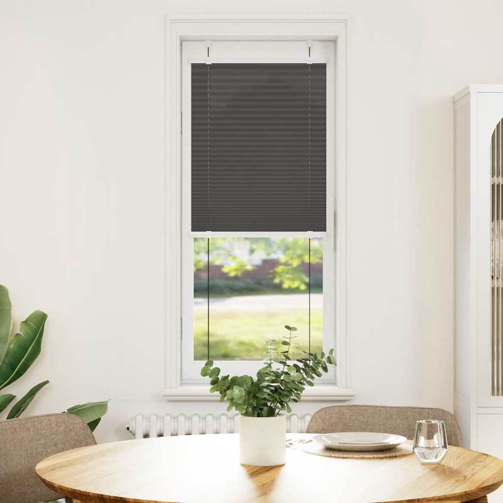 Store plissé noir 50x150 cm Largeur du tissu 49,4 cm Polyester
