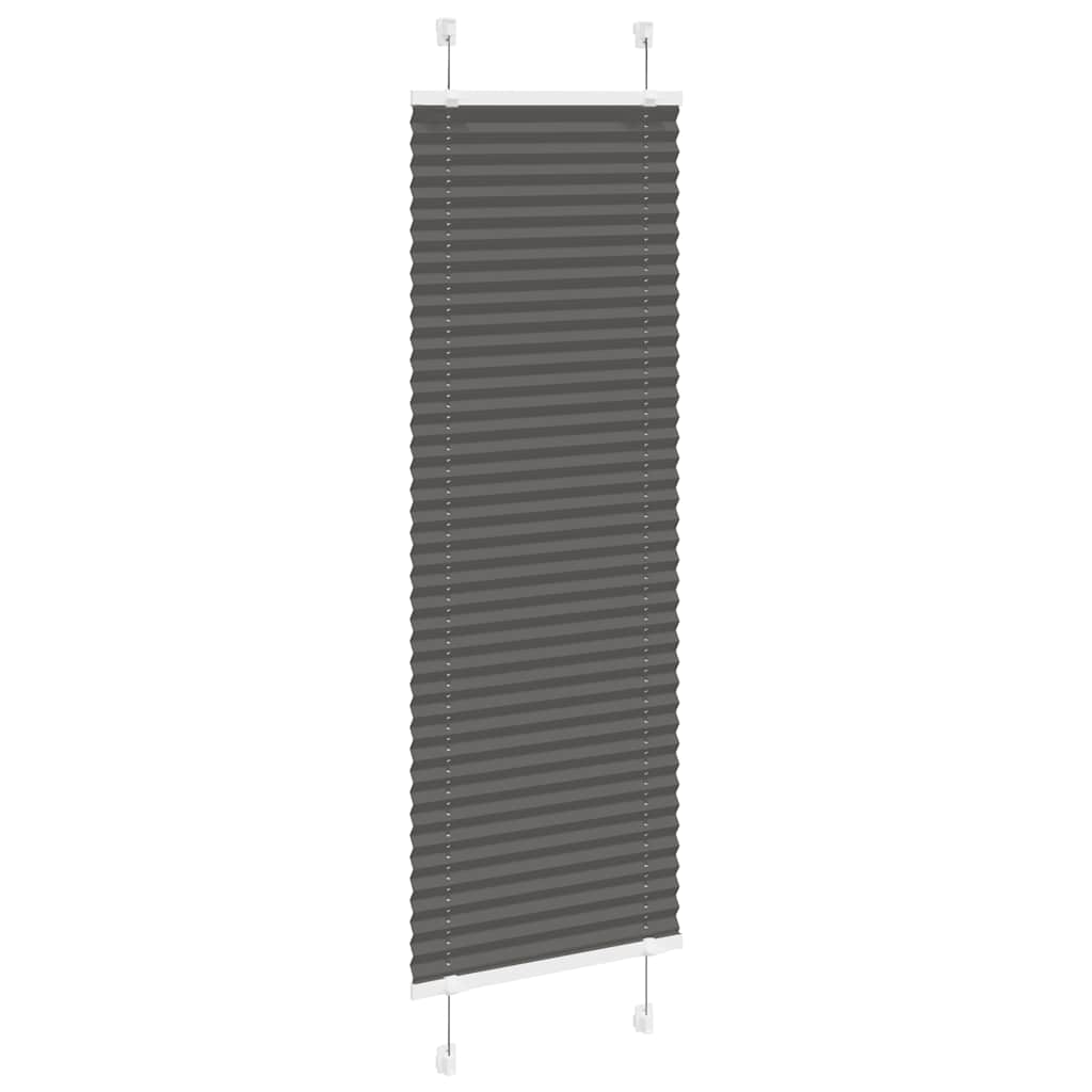 Store plissé noir 50x150 cm Largeur du tissu 49,4 cm Polyester