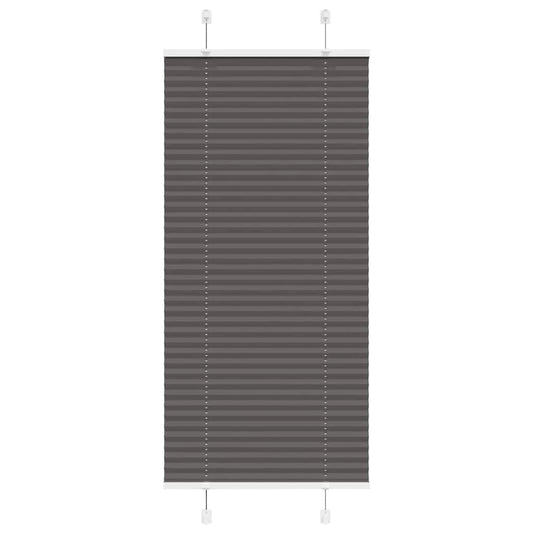 Plissee Schwarz 65x150 cm Stoffbreite 64,4 cm Polyester