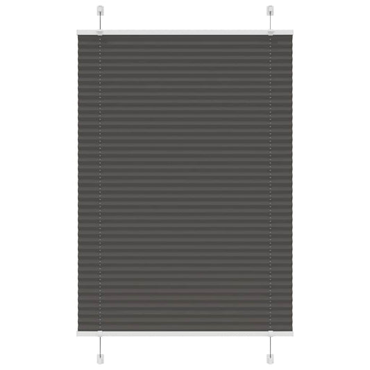 Plissee Schwarz 90x150 cm Stoffbreite 89,4 cm Polyester