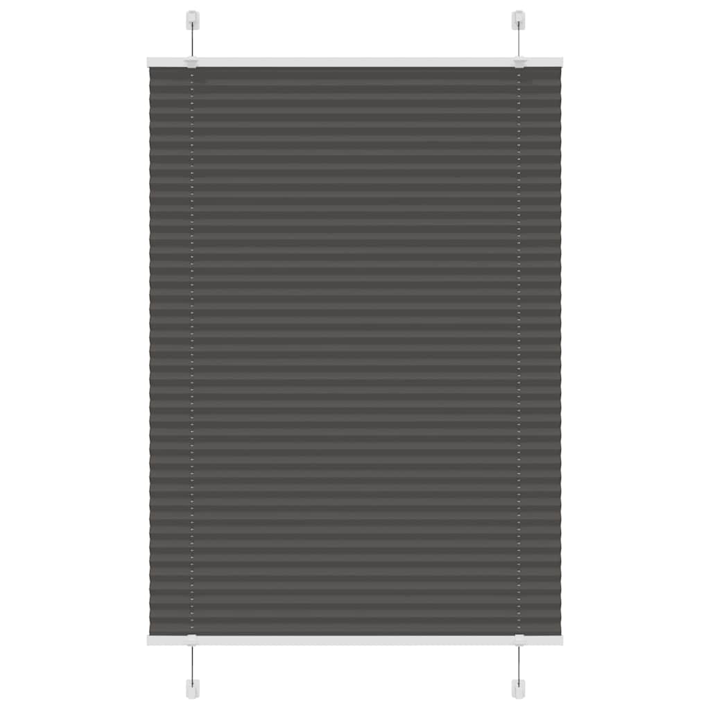 Plissé noir 100x150 cm Largeur du tissu 99,4 cm Polyester