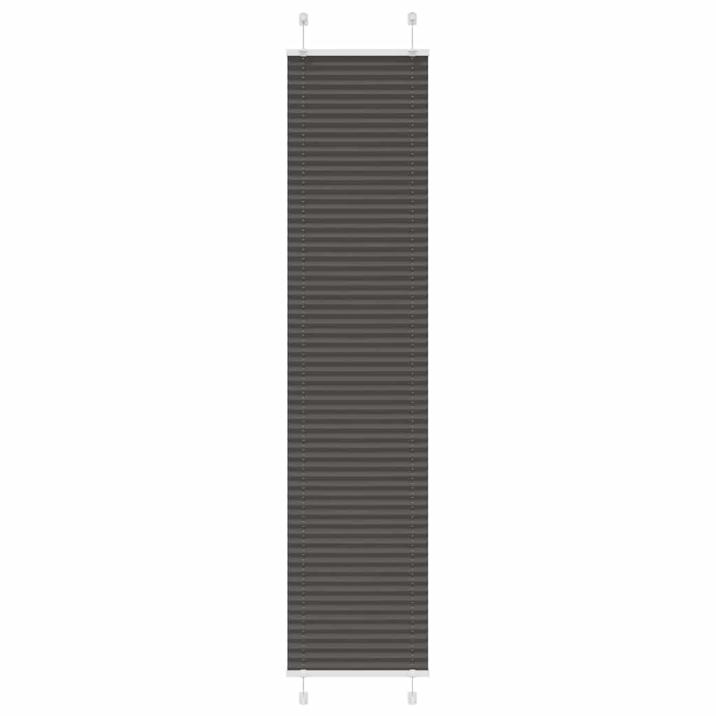 Store plissé noir 40x200 cm Largeur du tissu 39,4 cm Polyester