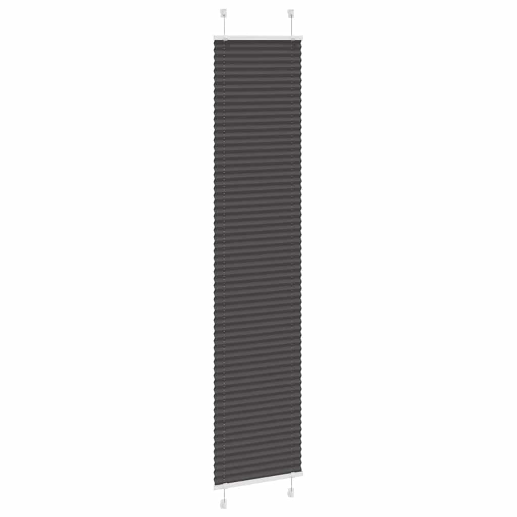 Store plissé noir 40x200 cm Largeur du tissu 39,4 cm Polyester