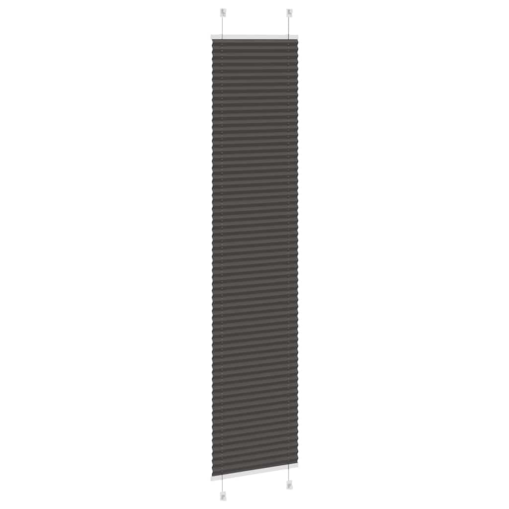 Store plissé noir 40x200 cm Largeur du tissu 39,4 cm Polyester