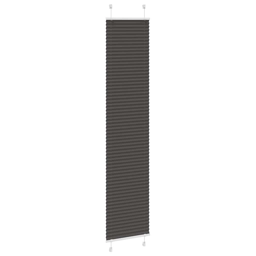 Plissee Schwarz 45x200 cm Stoffbreite 44,4 cm Polyester