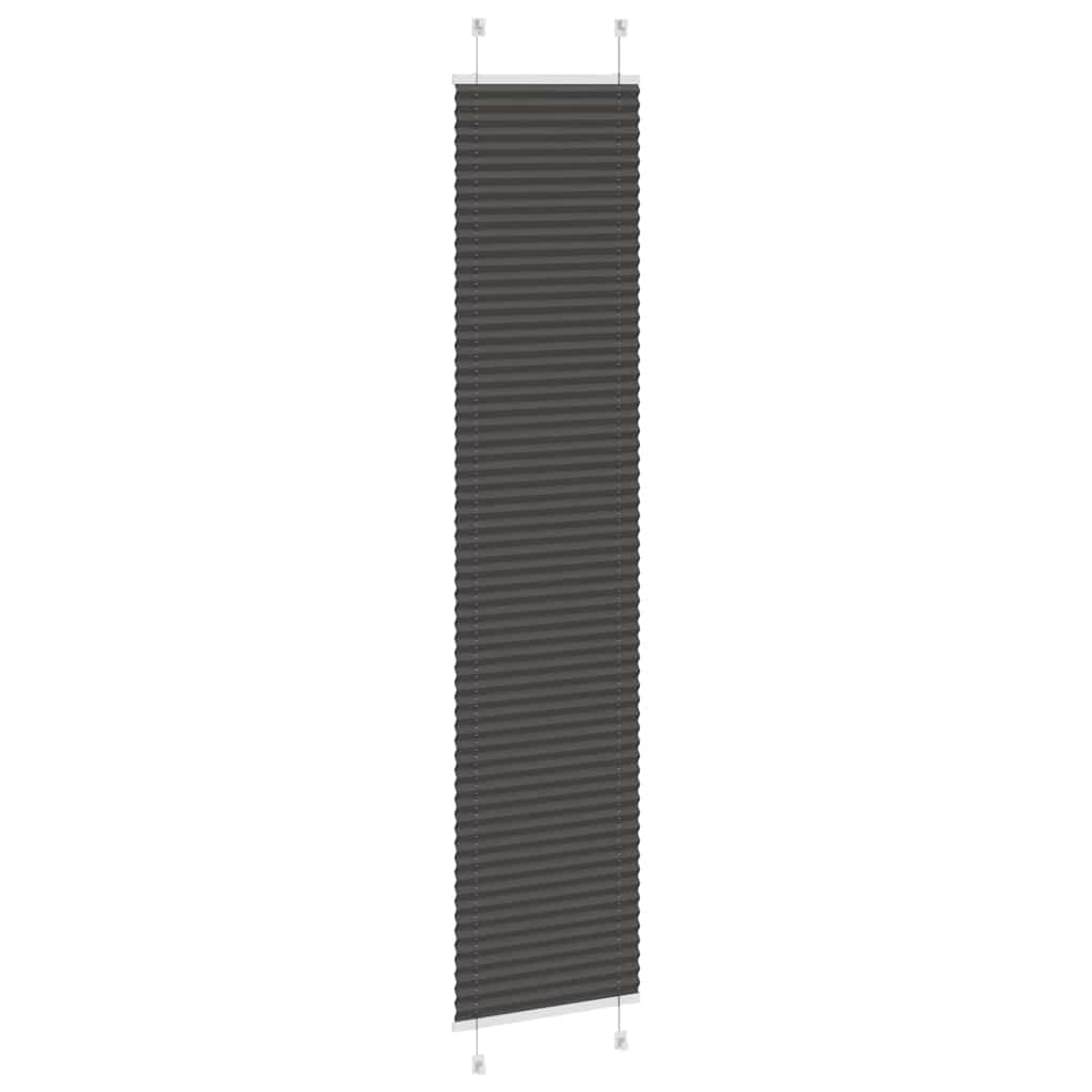 Store plissé noir 50x200 cm Largeur du tissu 49,4 cm Polyester