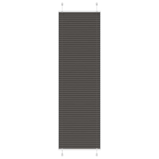 Pleated Blind Black 55x200 cm Fabric Width 54.4 cm Polyester