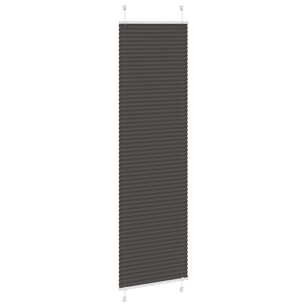 Store plissé noir 55x200 cm Largeur de tissu 54,4 cm Polyester