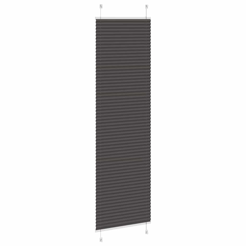 Store plissé noir 55x200 cm Largeur de tissu 54,4 cm Polyester
