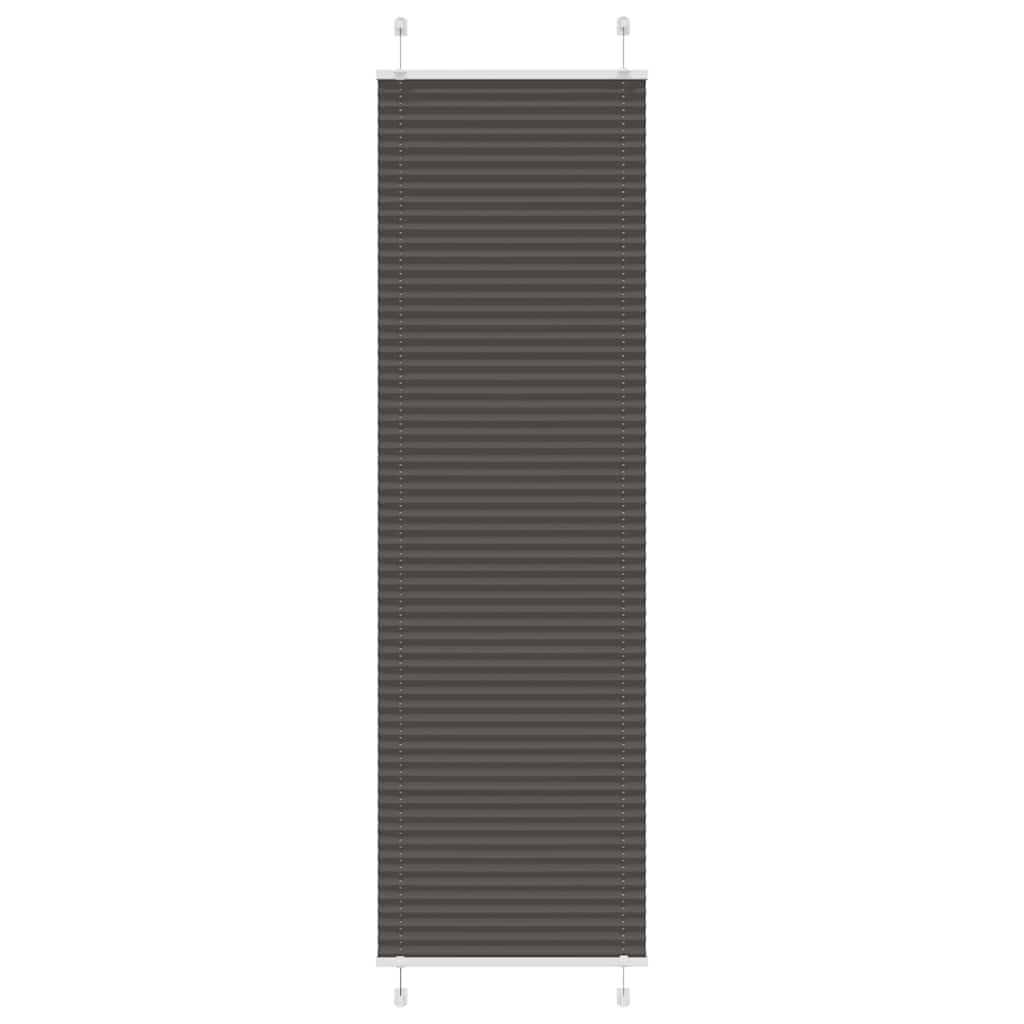 Store plissé noir 60x200 cm largeur du tissu 59,4 cm polyester