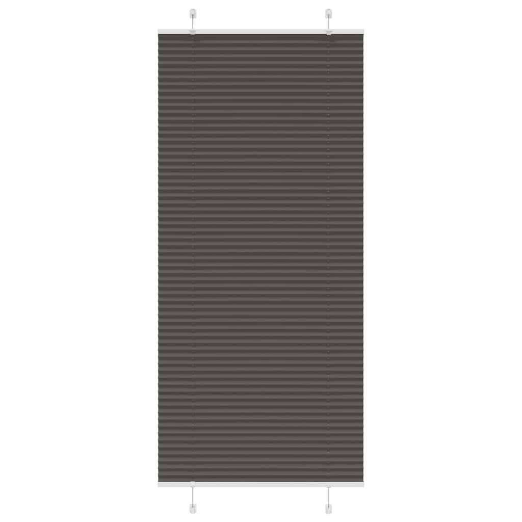 Store plissé noir 90x200 cm largeur du tissu 89,4 cm polyester