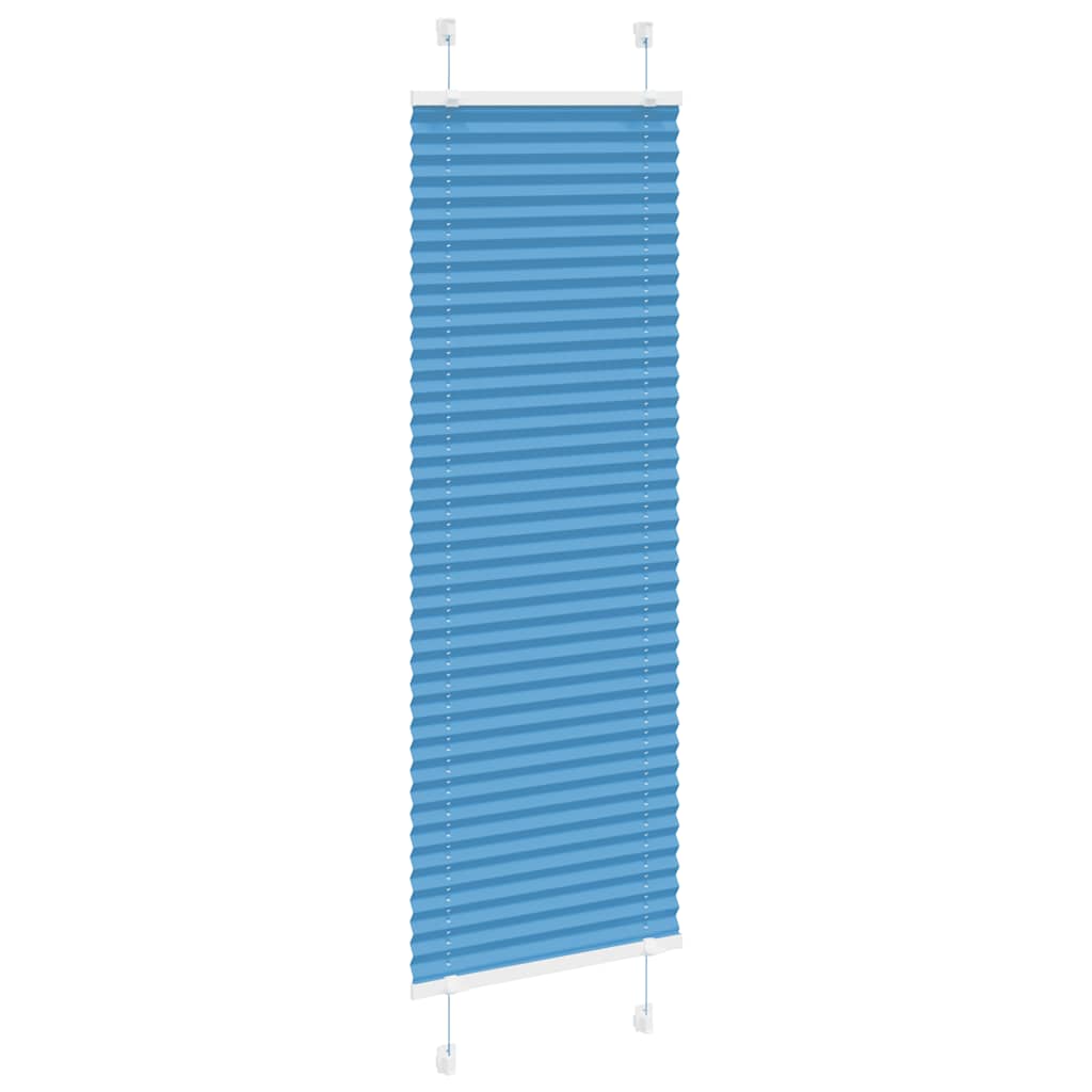 Plissee Blau 40x100 cm Stoffbreite 39,4 cm Polyester