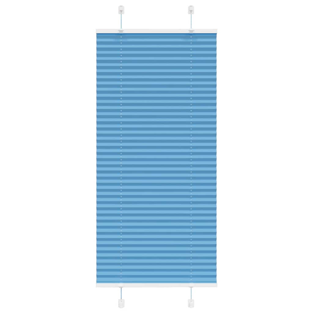 Store plissé bleu 65x100 cm Largeur du tissu 64,4 cm Polyester