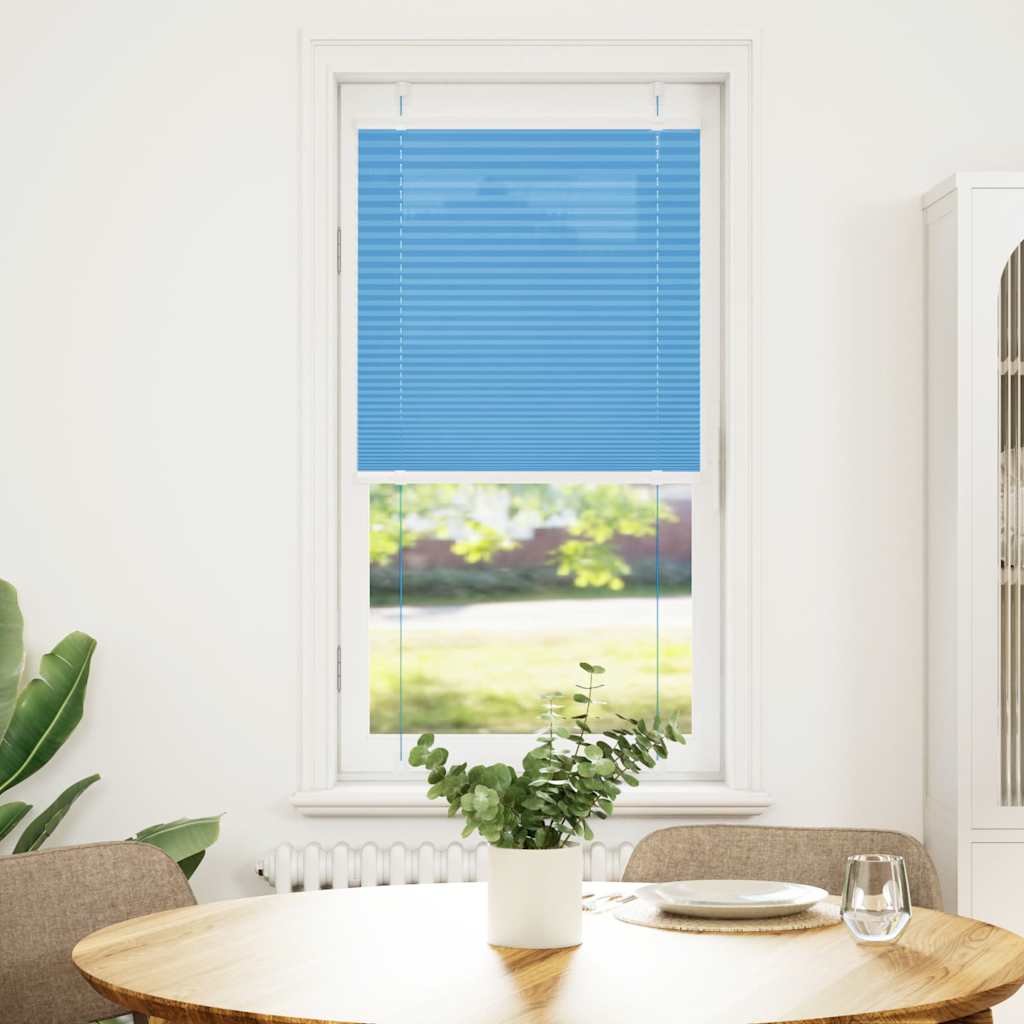 Store plissé bleu 65x100 cm Largeur du tissu 64,4 cm Polyester