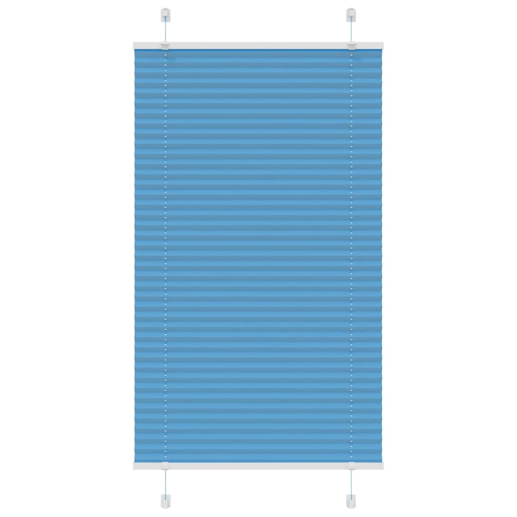 Plissee Blau 70x100 cm Stoffbreite 69,4 cm Polyester