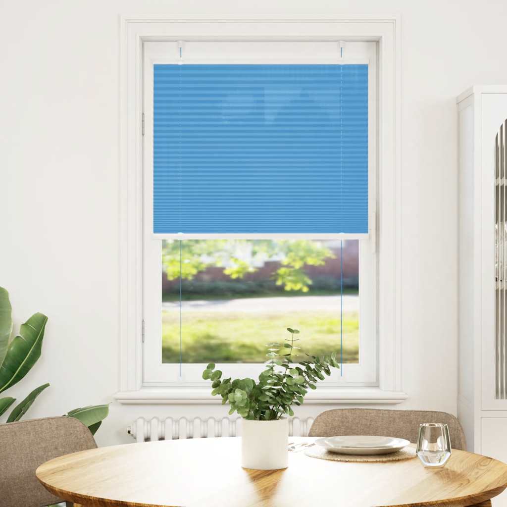 Plissee Blau 70x100 cm Stoffbreite 69,4 cm Polyester