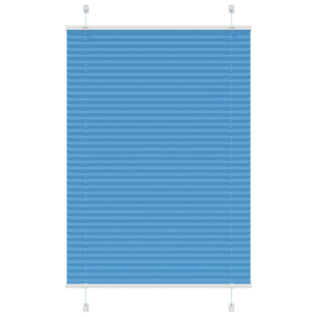 Plissee Blau 85x100 cm Stoffbreite 84,4 cm Polyester