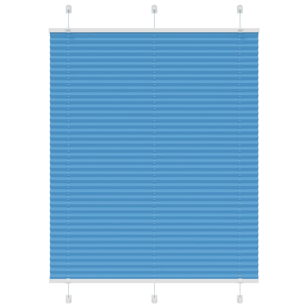 Plissee Blau 105x100 cm Stoffbreite 104,4 cm Polyester