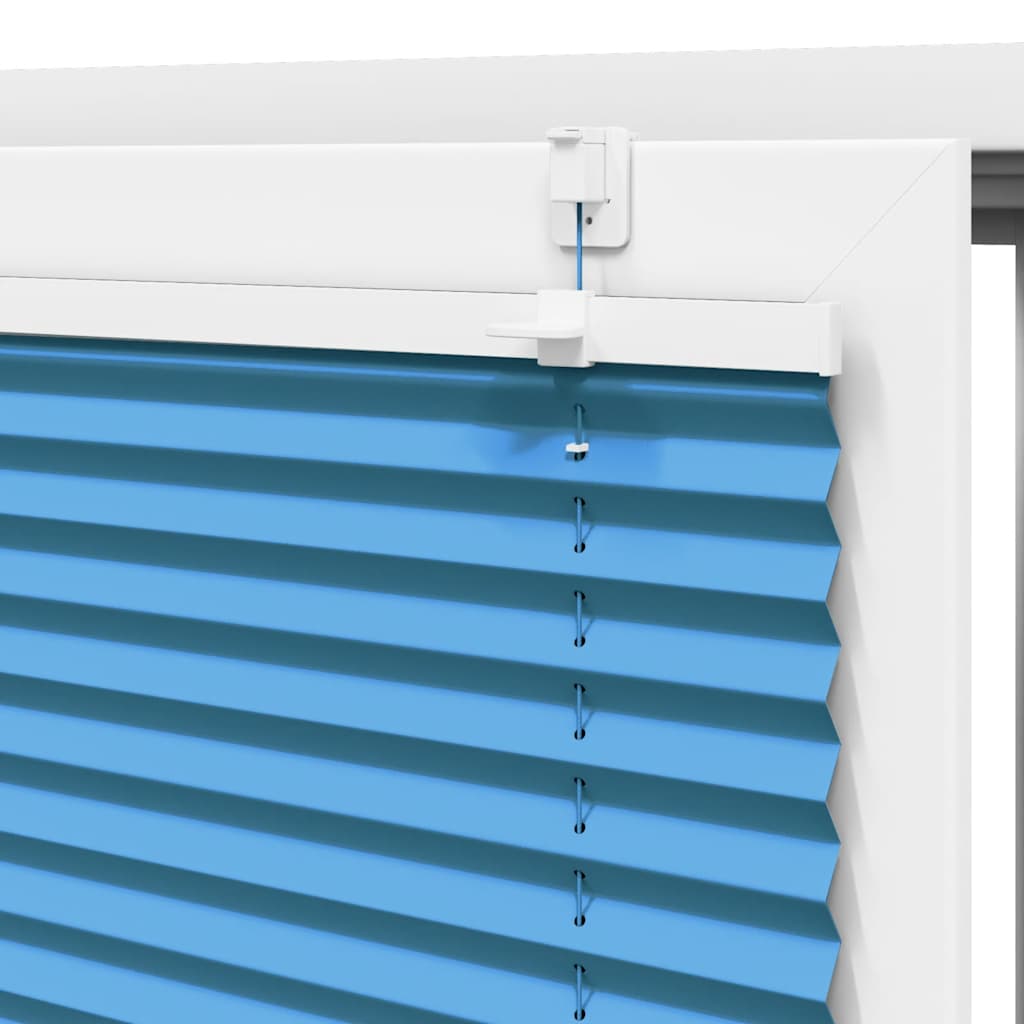 Plissee Blau 105x100 cm Stoffbreite 104,4 cm Polyester