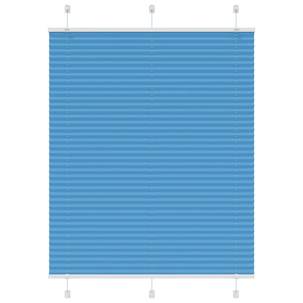 Store plissé bleu 110x100 cm largeur tissu 109,4 cm polyester