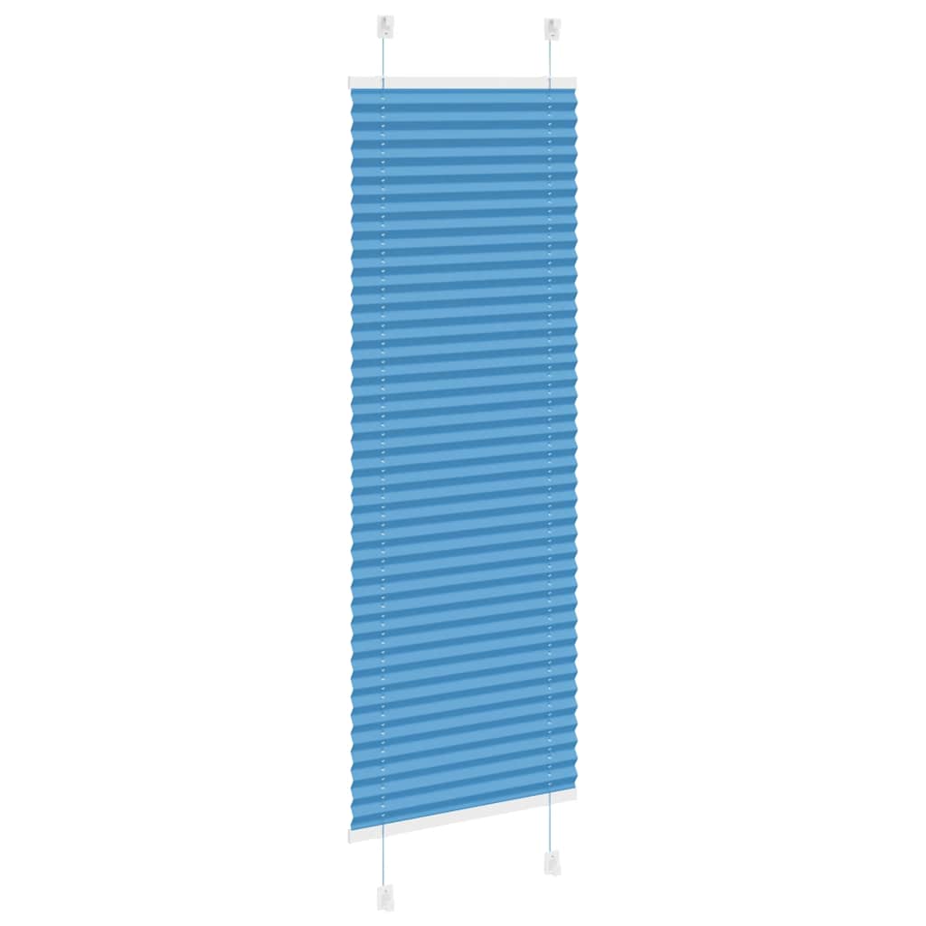 Store plissé bleu 40x150 cm Largeur du tissu 39,4 cm Polyester