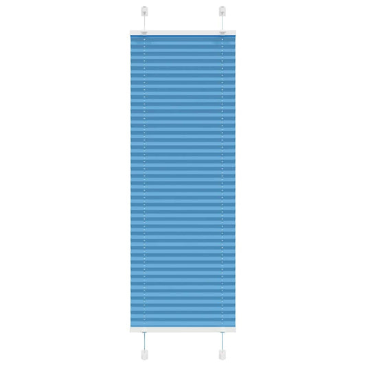 Pleated Blind Blue 45x150 cm Fabric Width 44.4 cm Polyester
