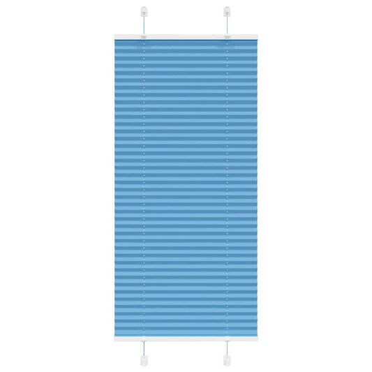 Pleated blind blue 55x150 cm fabric width 54.4 cm polyester