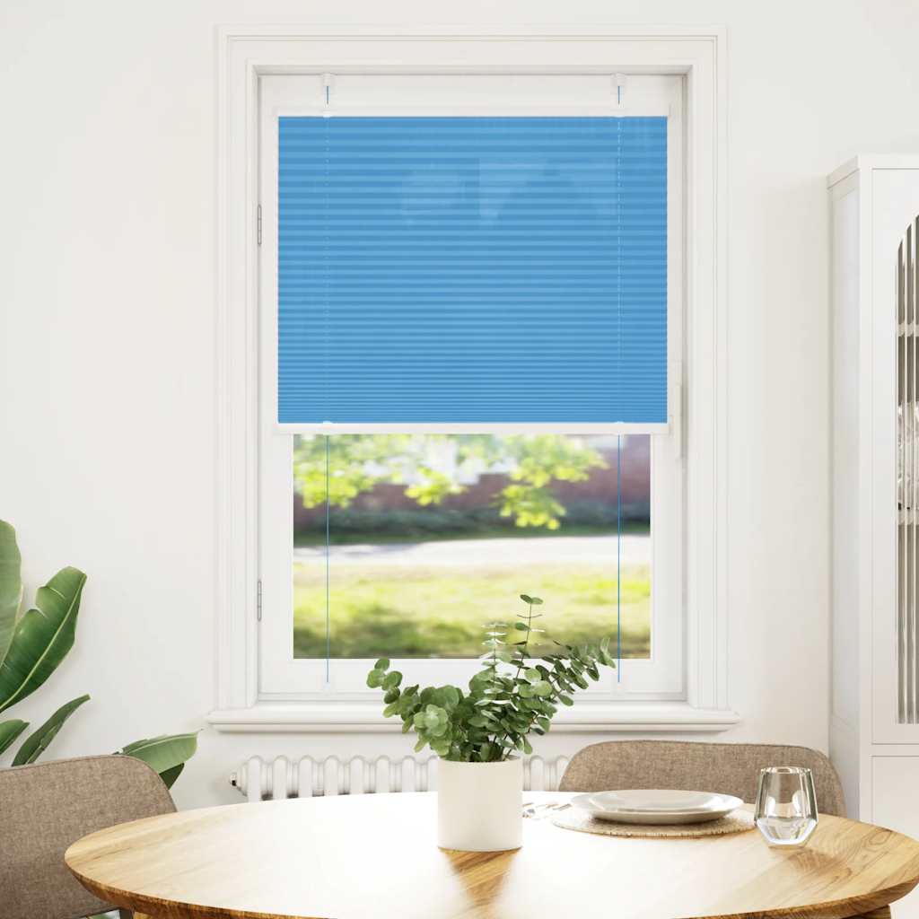 Pleated Blind Blue 70x150 cm Fabric width 69.4 cm Polyester