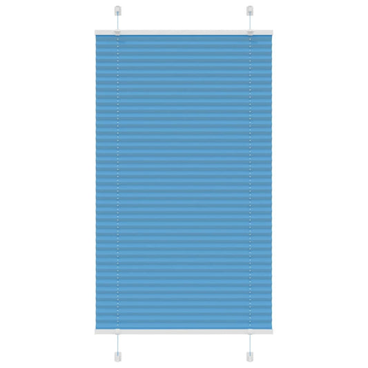Pleated Blind Blue 80x150 cm Fabric width 79.4 cm Polyester