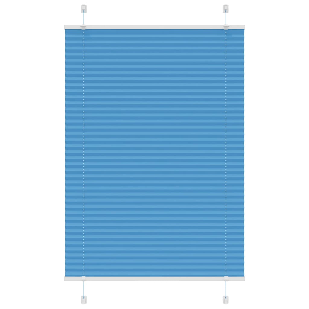 Plissee Blau 90x150 cm Stoffbreite 89,4 cm Polyester